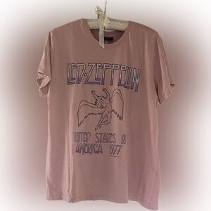 Vintage Led Zeppelin Graphic T-Shirt, pink